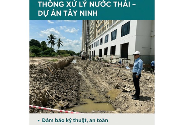 KHẢO SÁT MẶT BẰNG THI CÔNG HỆ THỐNG XỬ LÝ NƯỚC THẢI – DỰ ÁN TÂY NINH